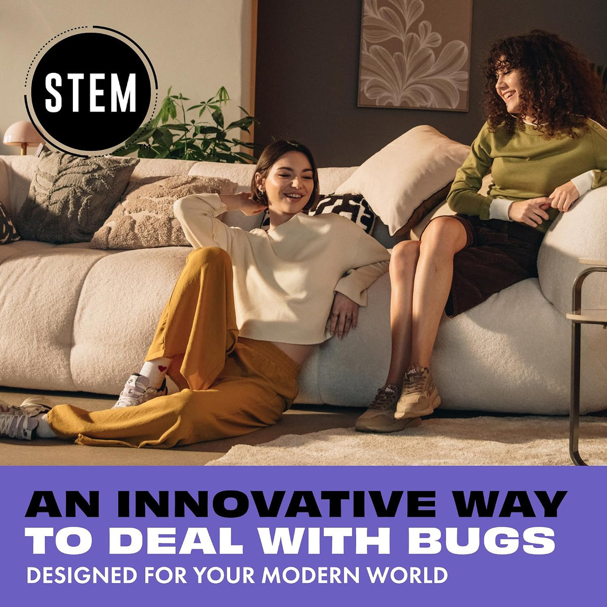 STEM Plant-Based Bug Spray, Ant, Roach, Spider Killer Indoor Outdoor, 10 oz