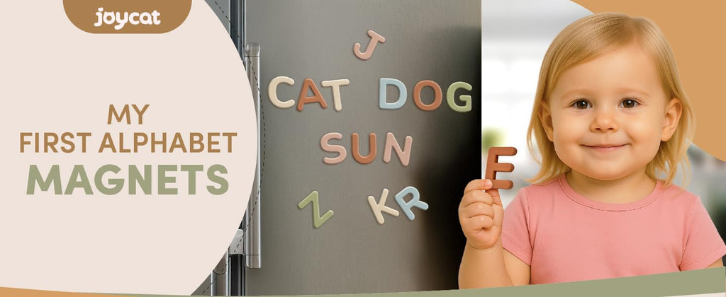 JoyCat Soft Silicone Magnetic Alphabet Letters, 26 Uppercase (Muted Color)