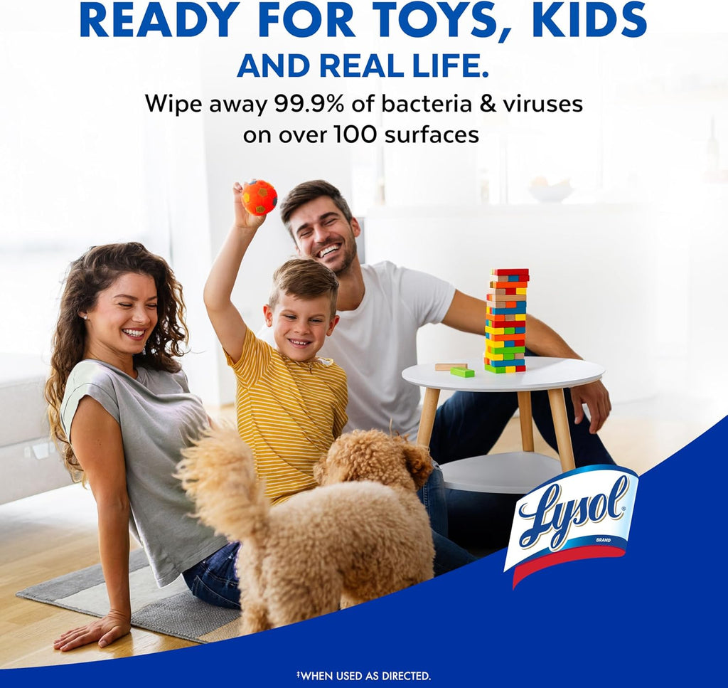 Lysol Disinfecting Wipes, Cleaner, Lemon + Mango + Linen, 80 ct. (4 Pack)