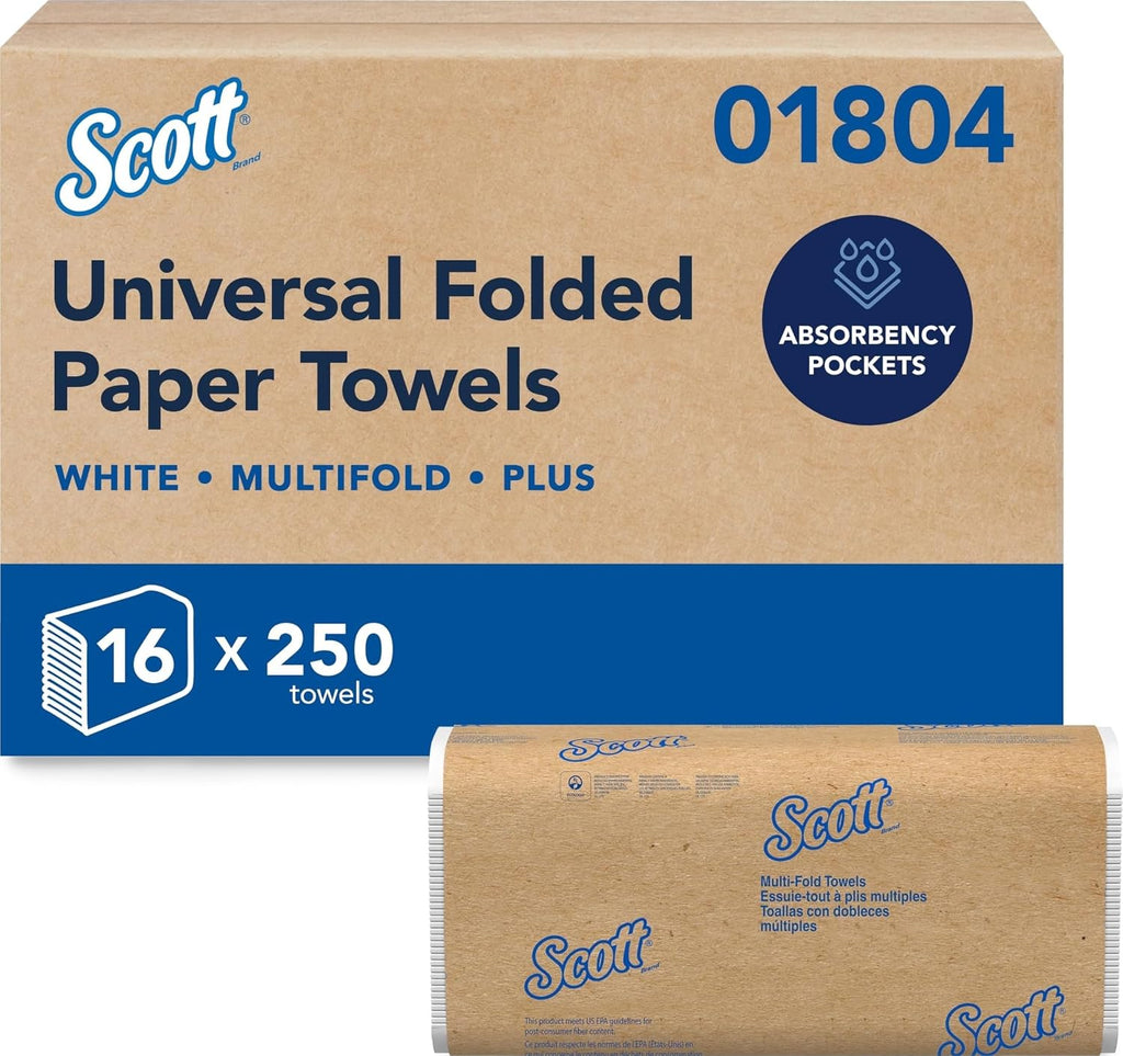 Scott Professional Multifold Paper Towels, Bulk, 16 x 250 Sheets (01804)