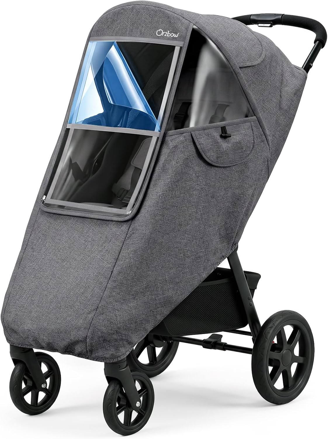 Clear Stroller Rain Cover, Universal Fit Baby Travel Weather Shields