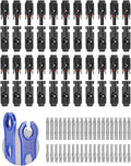 BougeRV 12 PCS Solar Connectors with Spanners Solar Panel Cable Connectors 6 Pairs Male/Female(10AWG)