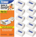 TERRO Spider & Insect Trap, 10-Pack Sticky Glue Traps