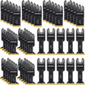 PECHAM 24PCS Universal Wood Metal Oscillating Multitool Quick Release Saw Blades Fit Porter Cable Black & Decker Rockwell Ridgid Ryobi Milwaukee Chicago Craftsman