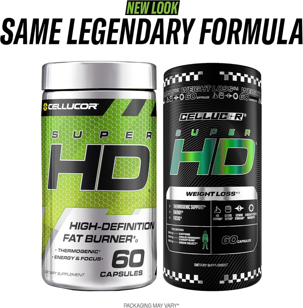 Cellucor SuperHD Fat Burning & Weight Loss Supplement, 60 Capsules