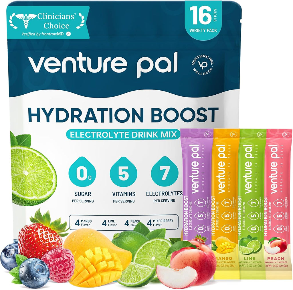 Venture Pal Sugar Free Electrolyte Powder, Liquid Daily IV Hydration Packet