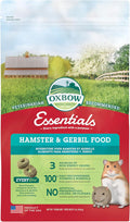 Oxbow Essentials Hamster Food & Gerbil Food, Hamster Pellets, Uniform, 1 lb