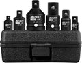 BOEN 8 Piece Impact Socket Adapter and Reducer Set, 1/4" 3/8" 1/2" 3/4" Drive Socket Adapter Set with Durable Case for Impact Driver Conversions (Upgraded)