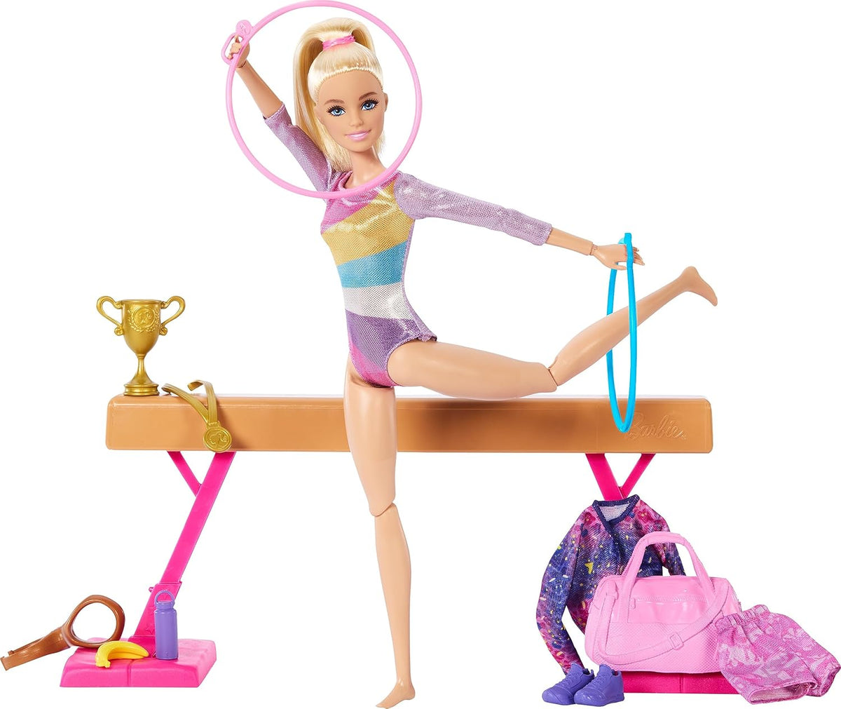Barbie Gymnastics Doll & Accessories Playset