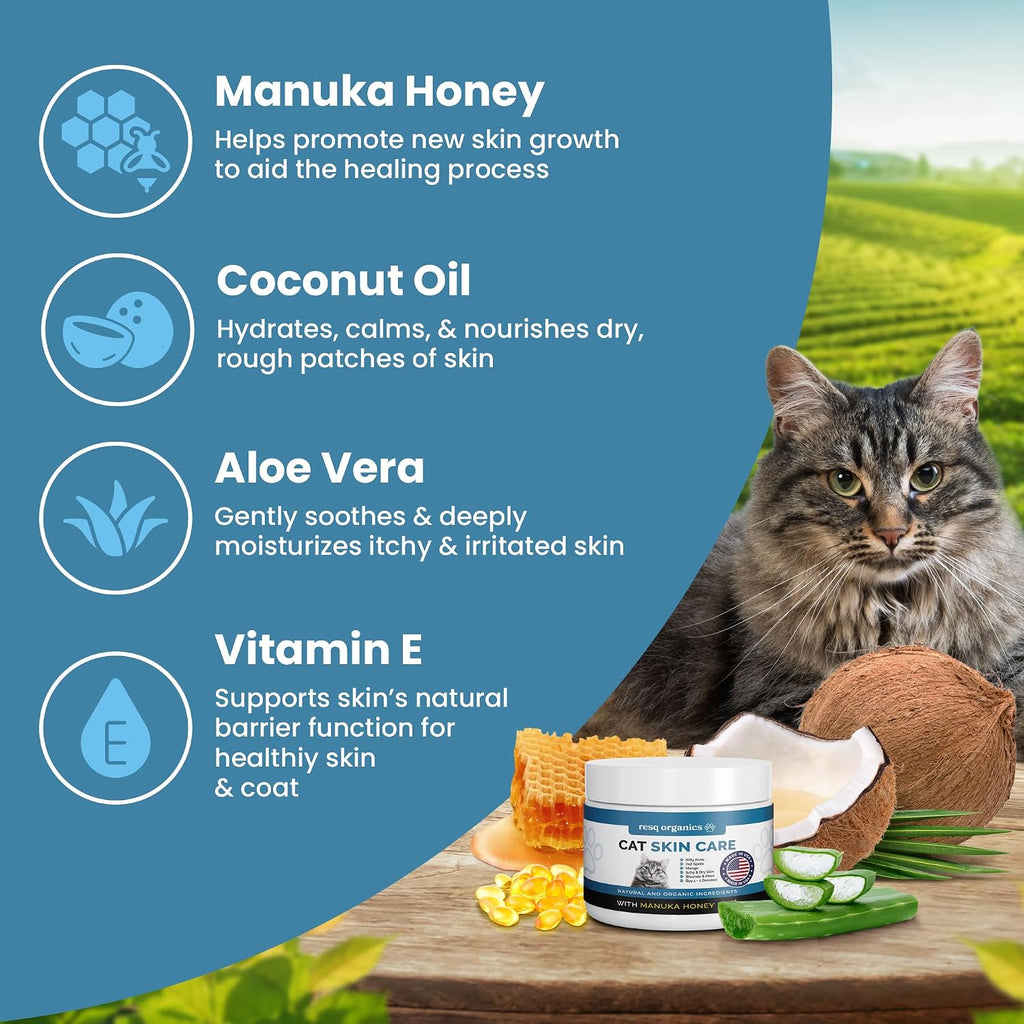 Cat Paw Balm Cat Cream 2 oz: Hot Spot Treatment for Cats Dermatitis