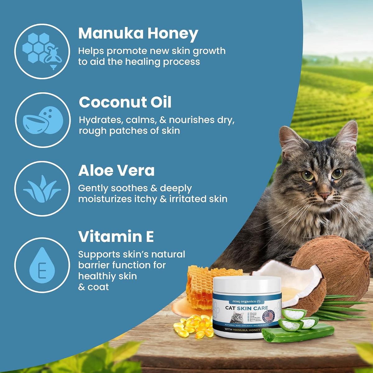 Cat Paw Balm Cat Cream 2 oz: Hot Spot Treatment for Cats Dermatitis