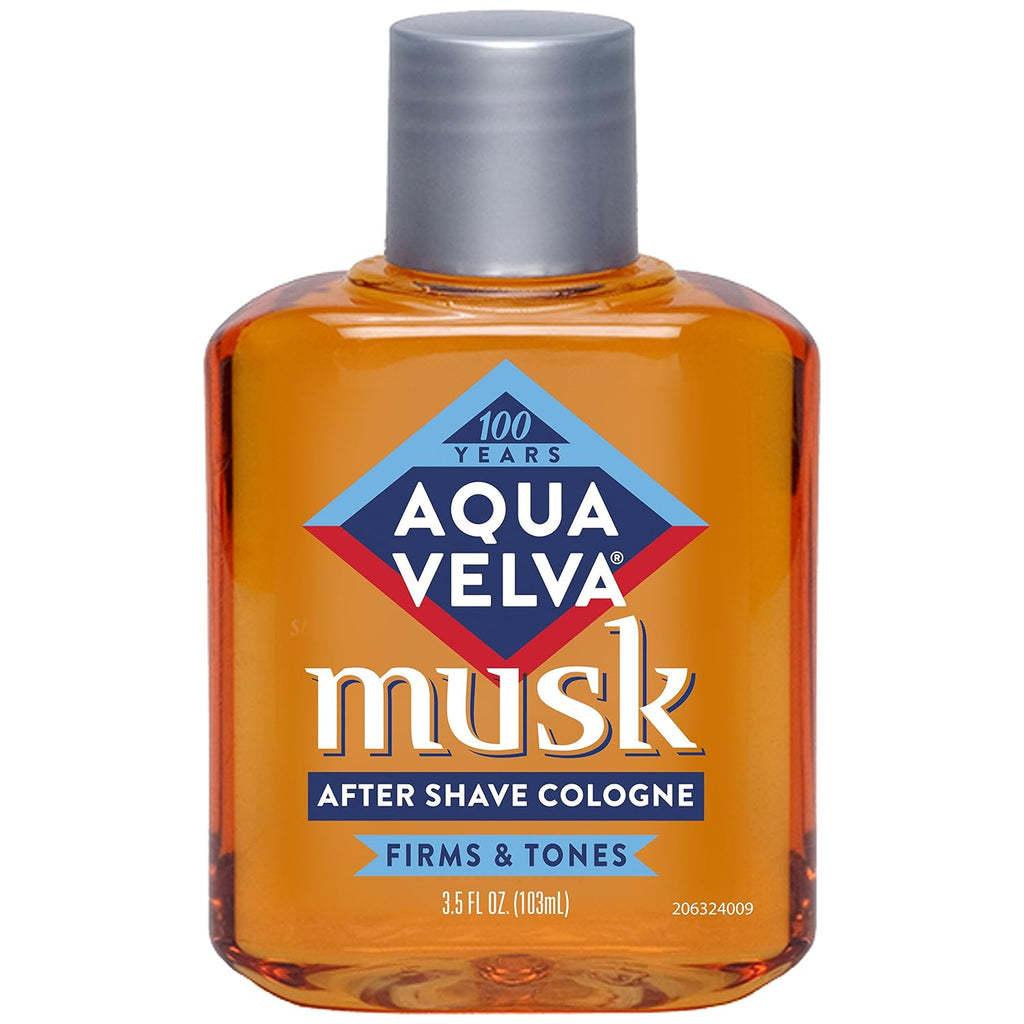 Aqua Velva Musk After Shave for Men, Long Lasting Scent, 3.5 Fl Oz