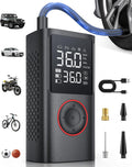 Powools Tire Inflator Portable Air Compressor, Black, Standard Capacity