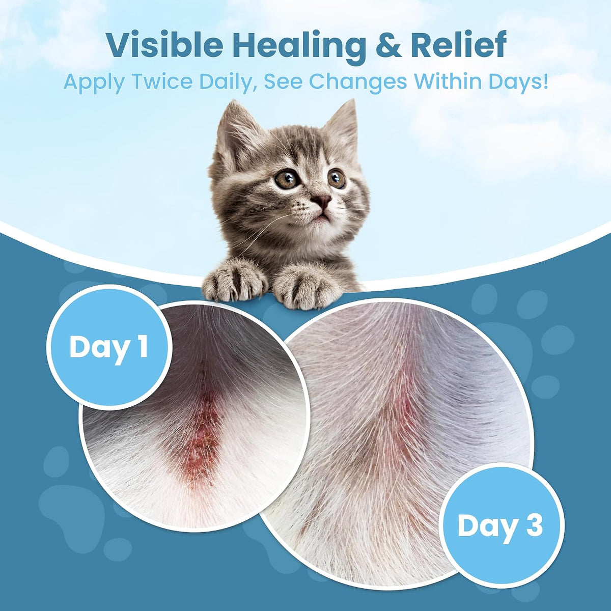 Cat Paw Balm Cat Cream 2 oz: Hot Spot Treatment for Cats Dermatitis