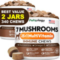 Turkey Tail Mushroom for Dogs - 170 Chews - Lion's Mane, Shiitake & Reishi
