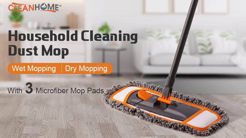 CLEANHOME Mops for Floor Cleaning for Hardwood, Marble, Tile Floor Mopping
