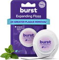BURST Expanding Dental Floss (Mint Eucalyptus/40 Yards) | Stain Absorbing