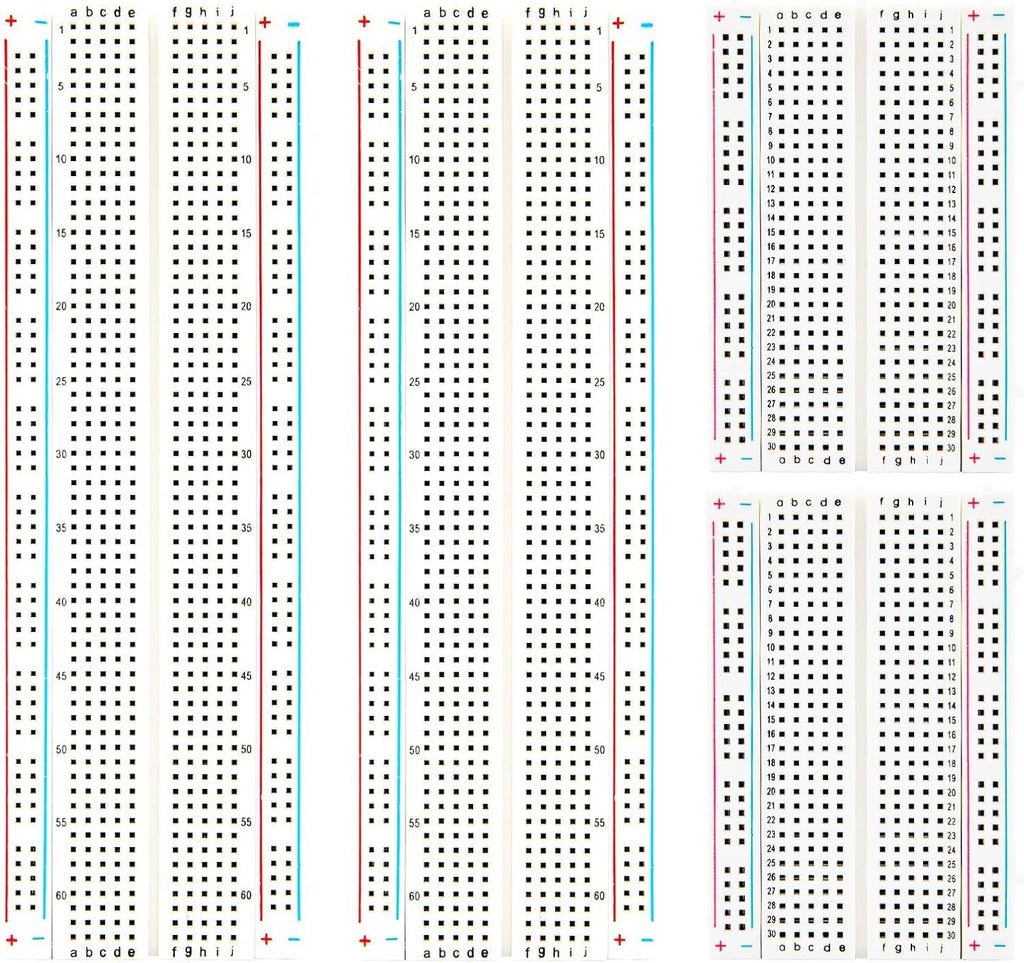 ELEGOO 3pcs Breadboard 830 Point Solderless Prototype PCB Board Kit