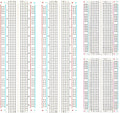 ELEGOO 3pcs Breadboard 830 Point Solderless Prototype PCB Board Kit