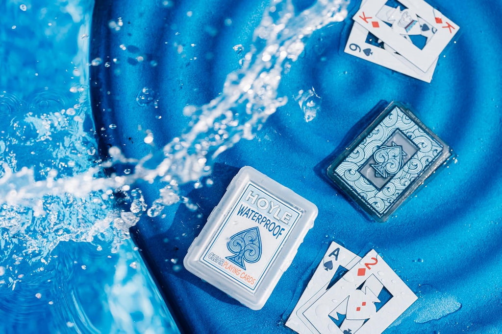 Hoyle Waterproof Clear Plastic Playing Cards 1 Deck Outdoor Pool