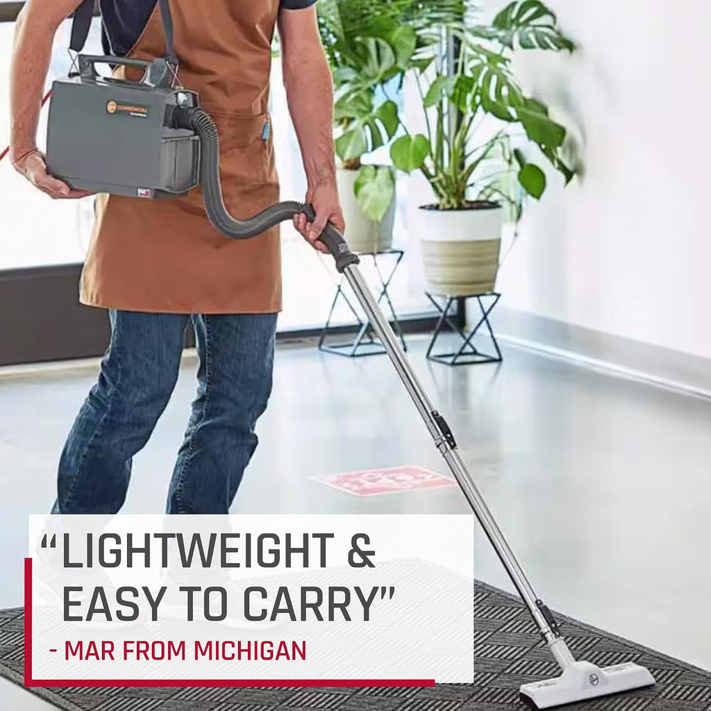 Hoover Commercial PortaPower Lightweight Canister Vacuum Cleaner