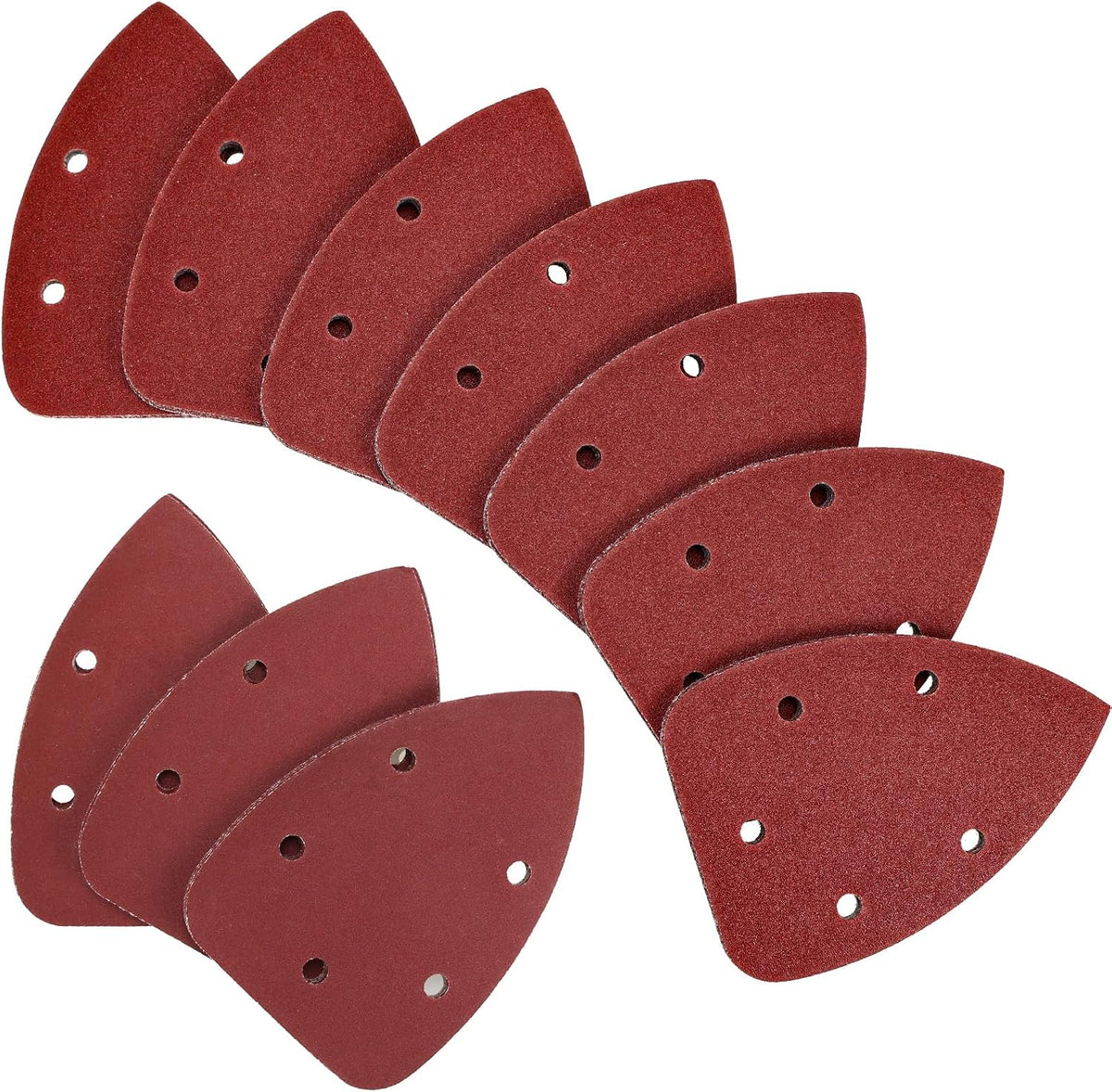 Coceca Mouse Detail Sander Sandpaper Sanding Paper Assorted Sanding Pads 40 80 120 180 240 Grits (50pcs Mouse Sandpaper)