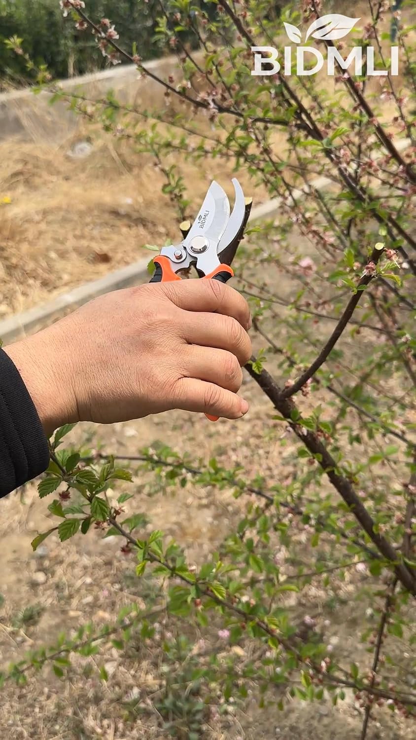4-Pack Multifunctional Garden Scissors Set-BIDMLI Stainless Steel Pruning &Floral Shears with One-Piece Handle Blades for Tree Pruning, Flower Trimming, and Fruit Picking Tasks at Home&Garden Tool.