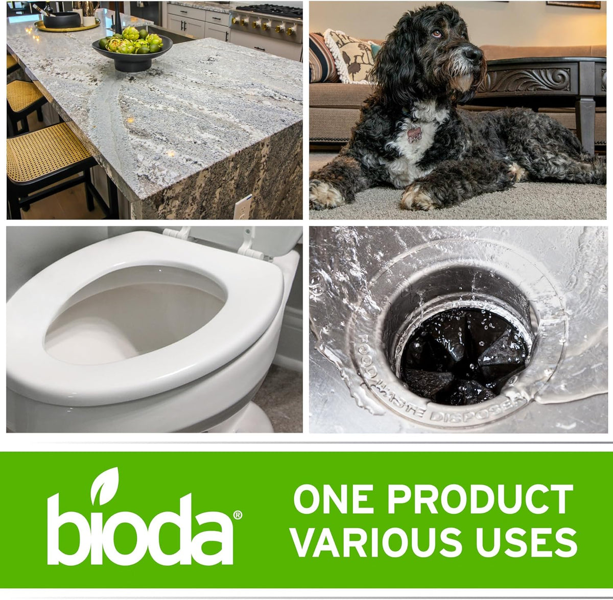 Bioda Multi-Purpose Probiotic Enzyme Cleaner and Deodorizer, 1 Gallon