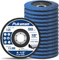 24 Pack Zirconia Flap Discs 4 1/2 for Angle Grinder 40 60 80 120 Grit