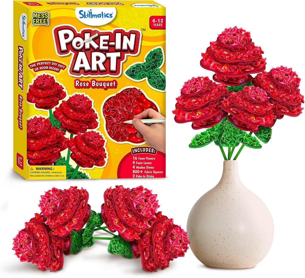 Skillmatics Poke-in Art – Disney Princesses, Wood Craft Kit, Gift for Kids