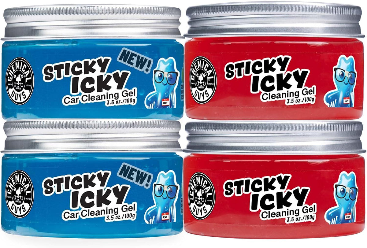 Chemical Guys, Sticky Icky Cleaning Gel, Green Apple & Strawberry, 2 Pack