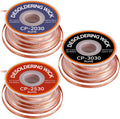 3 Pack Rosin Flux Solder Wick Braid for PCB & Electronics Repair