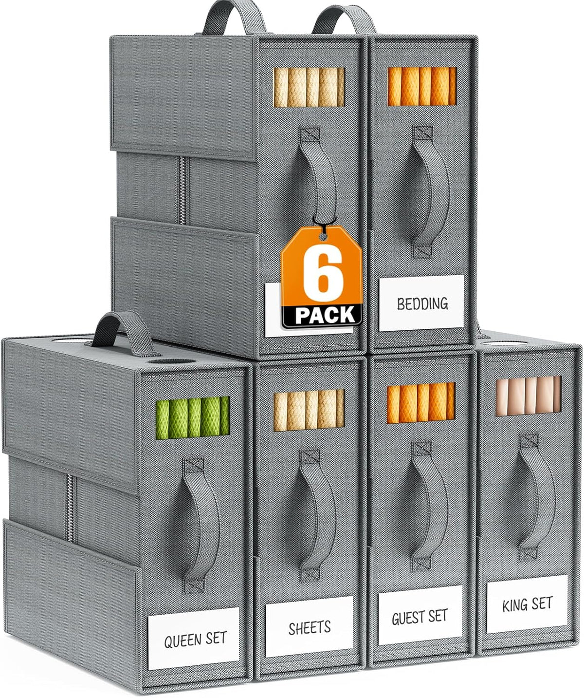 6 Pack Sheet Organizers and Storage, Thickened & Durable Sheet Organizer