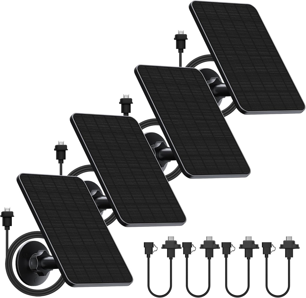 Rhorawill 4 Pack Solar Panel for Blink Outdoor 2K+/4(4th Gen)/(3rd Gen) XT3