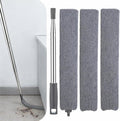 Retractable Gap Dust Cleaner with Extension Pole, Cleaning Tools with 3 Microfiber Dusting Cloths, Extendable Long Handle Duster for Cleaning Under Refrigerator Furniture Appliance