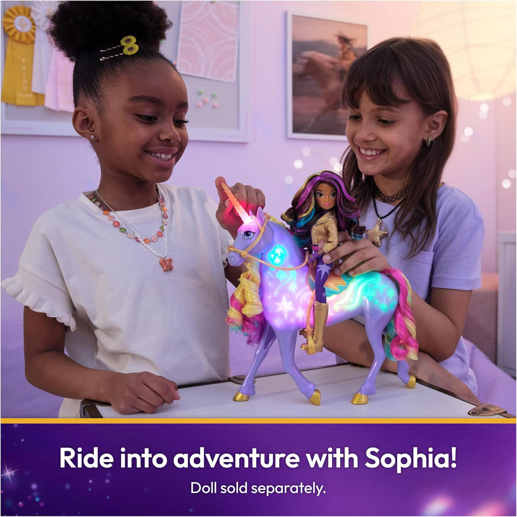 Unicorn Academy Rainbow Light-up Wildstar, Dolls & Unicorn Toys, Ages 4+