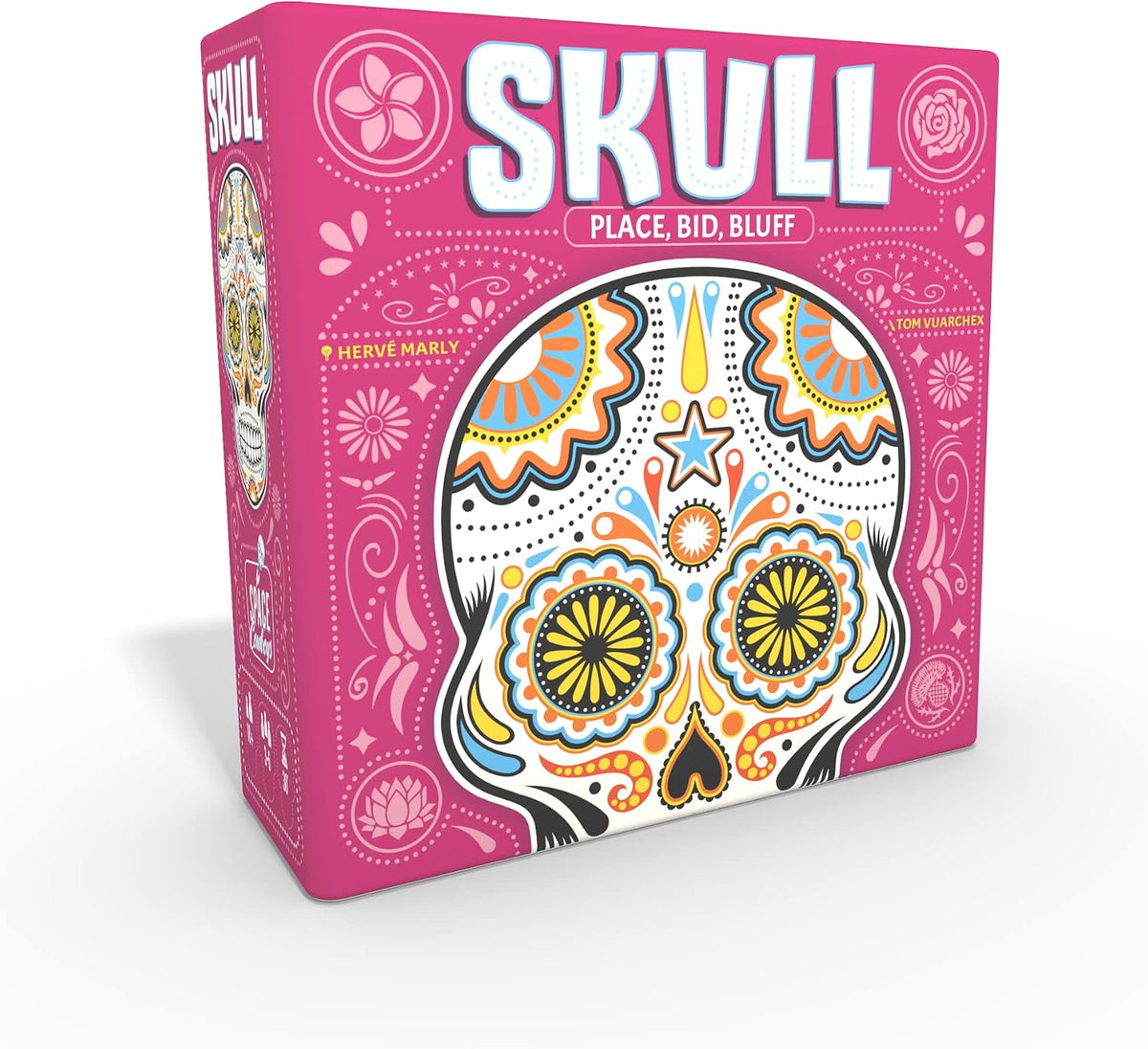 Asmodee Skull Bluffing & Bidding Party Game, 3-6 Players Ages 10+