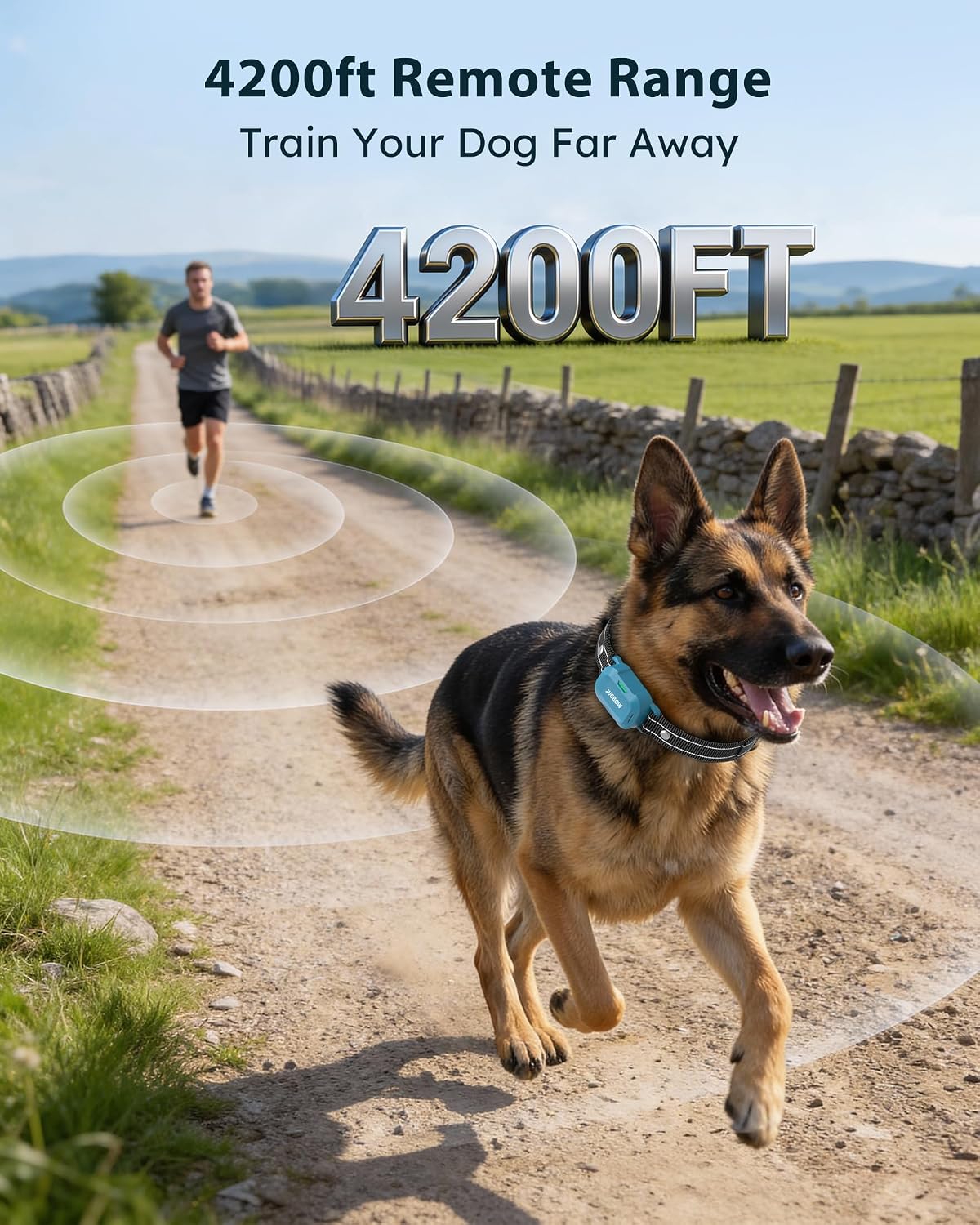 Dog Shock Collar for Dogs - 4200FT Dog Training Collars with Remote