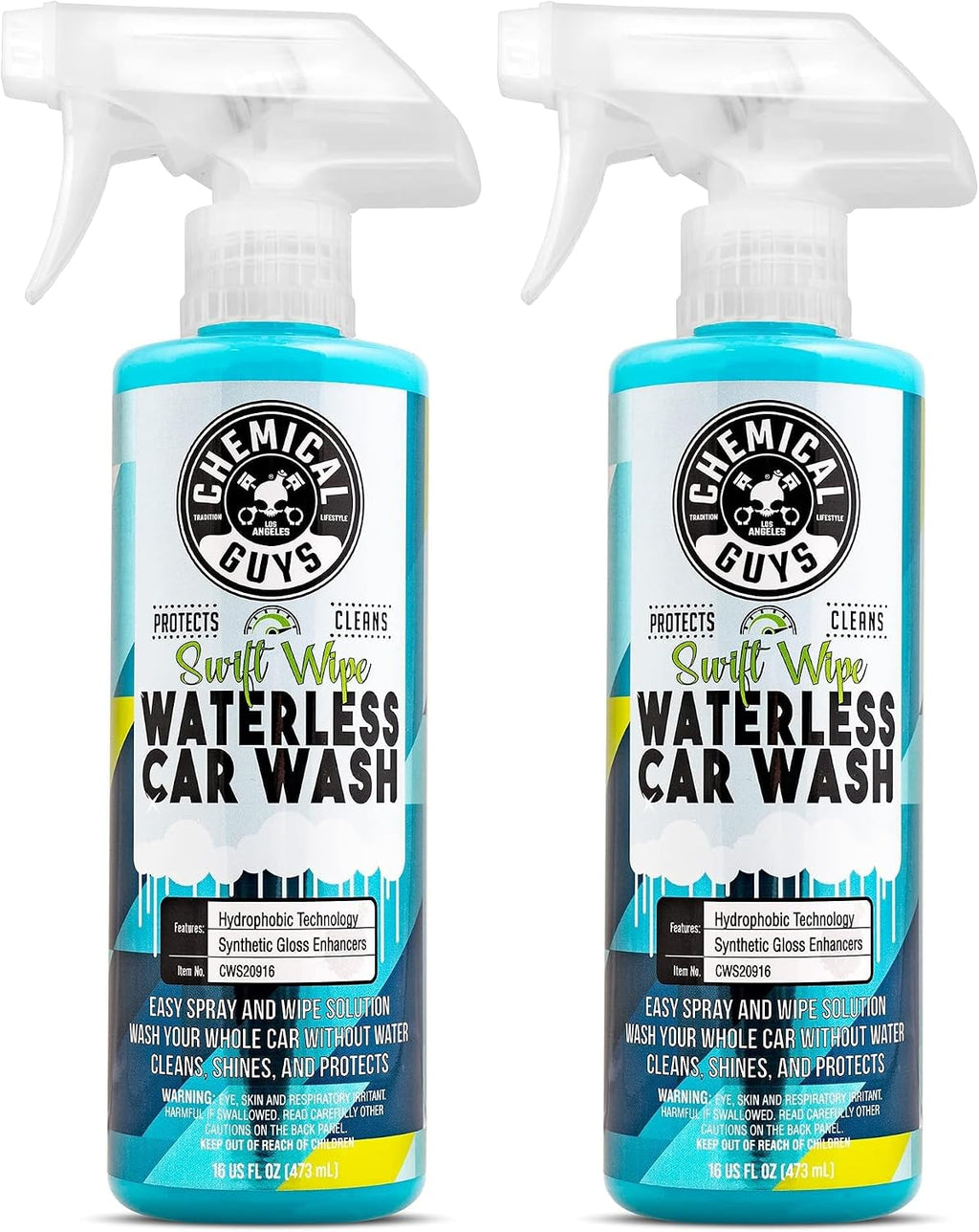 Chemical Guys, Swift Wipe Waterless Car Wash Spray, High Lubrication, 16 oz