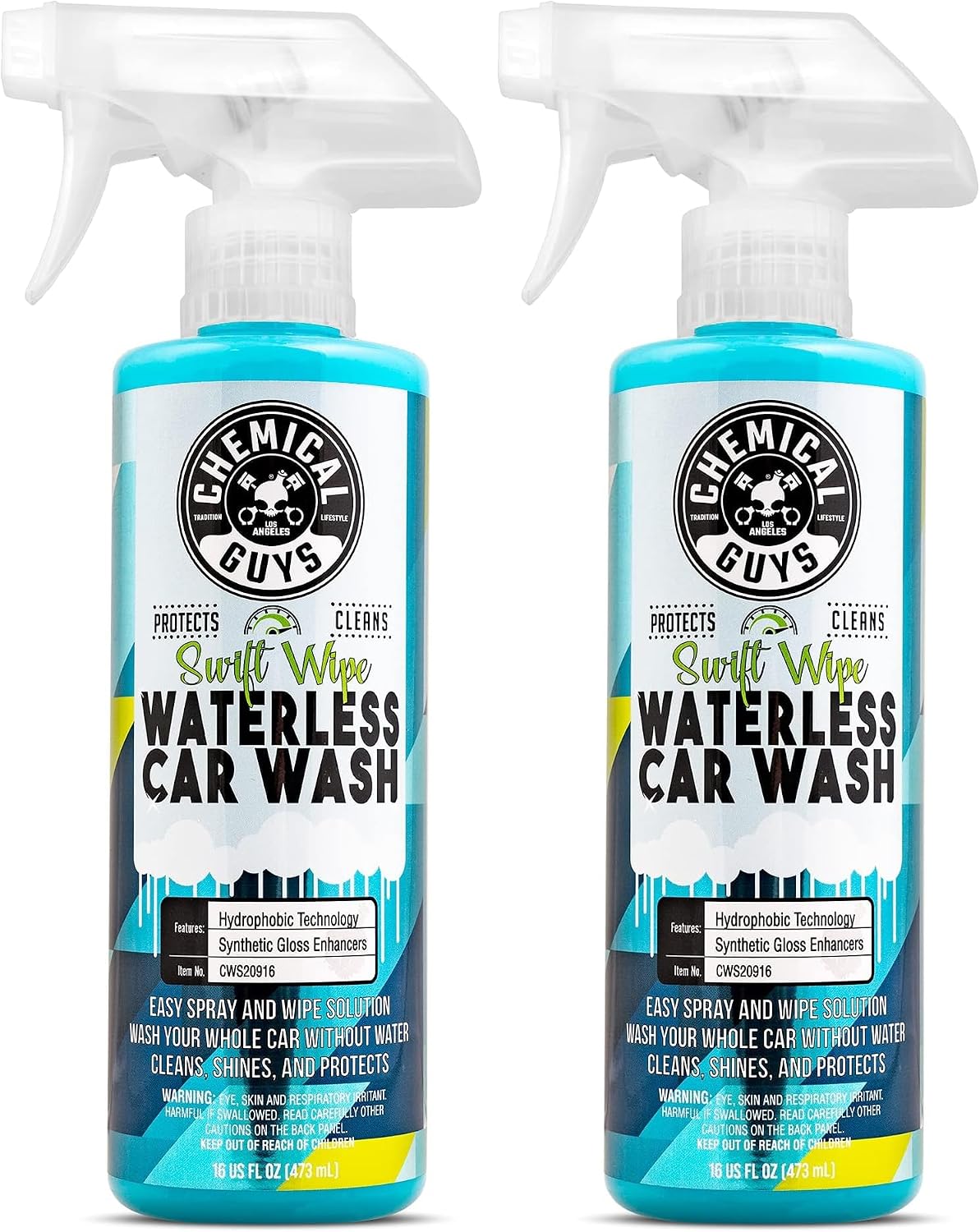 Chemical Guys, Swift Wipe Waterless Car Wash Spray, High Lubrication, 16 oz