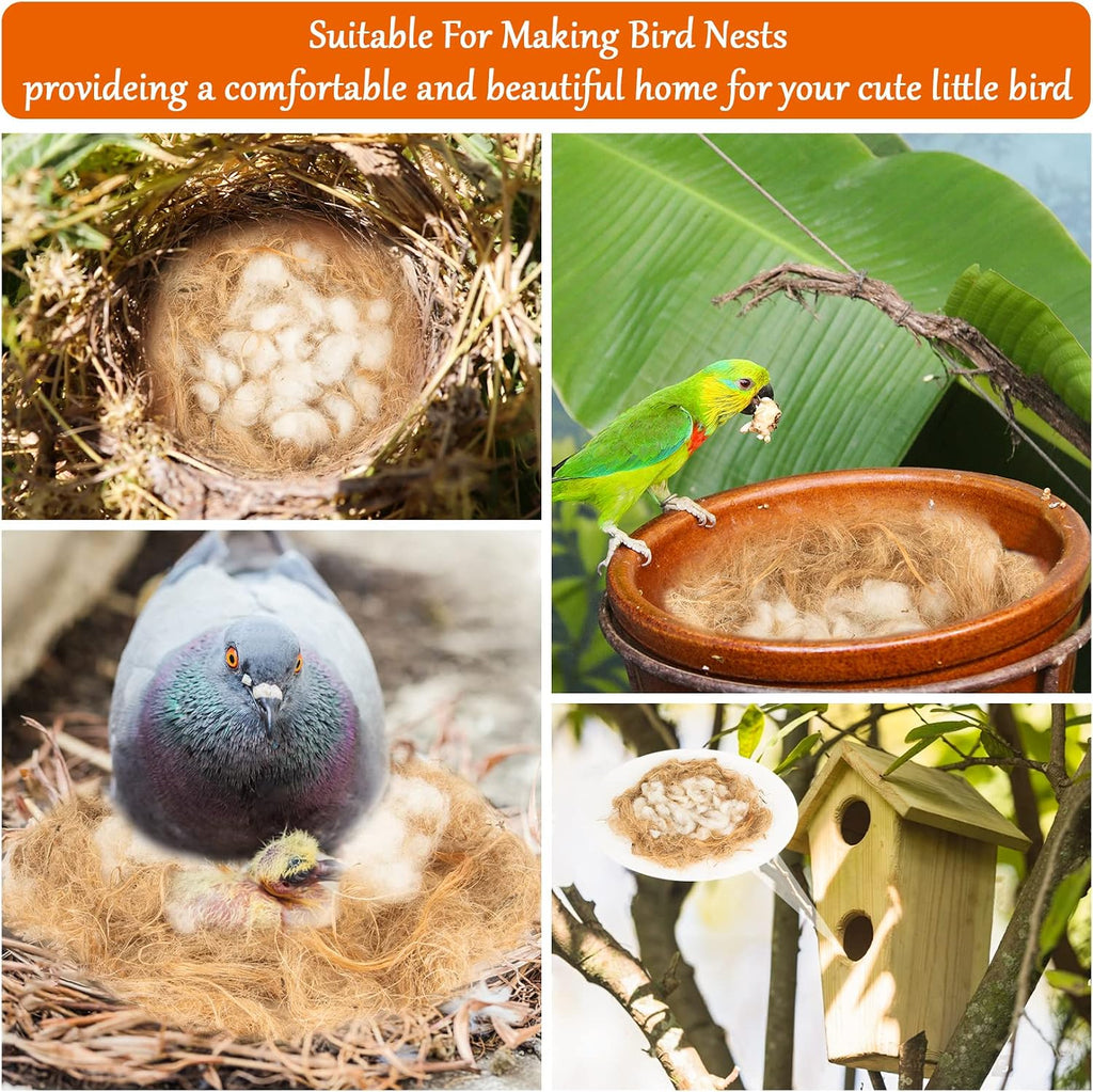 Sukh Bird Nesting Material - Bird Nest Bedding for Hummingbird Finch