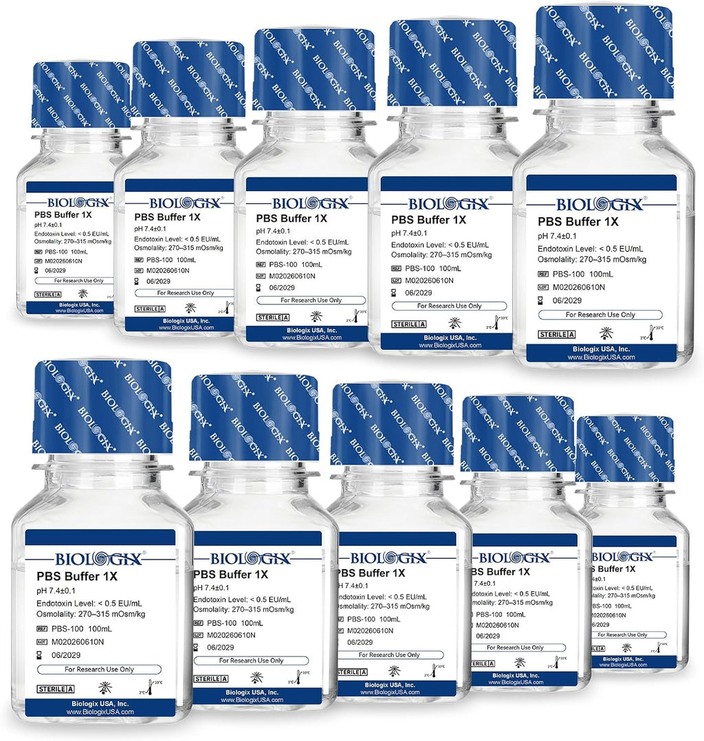 PBS Buffer 1X, Phosphate Buffered Saline Solution, 100mL