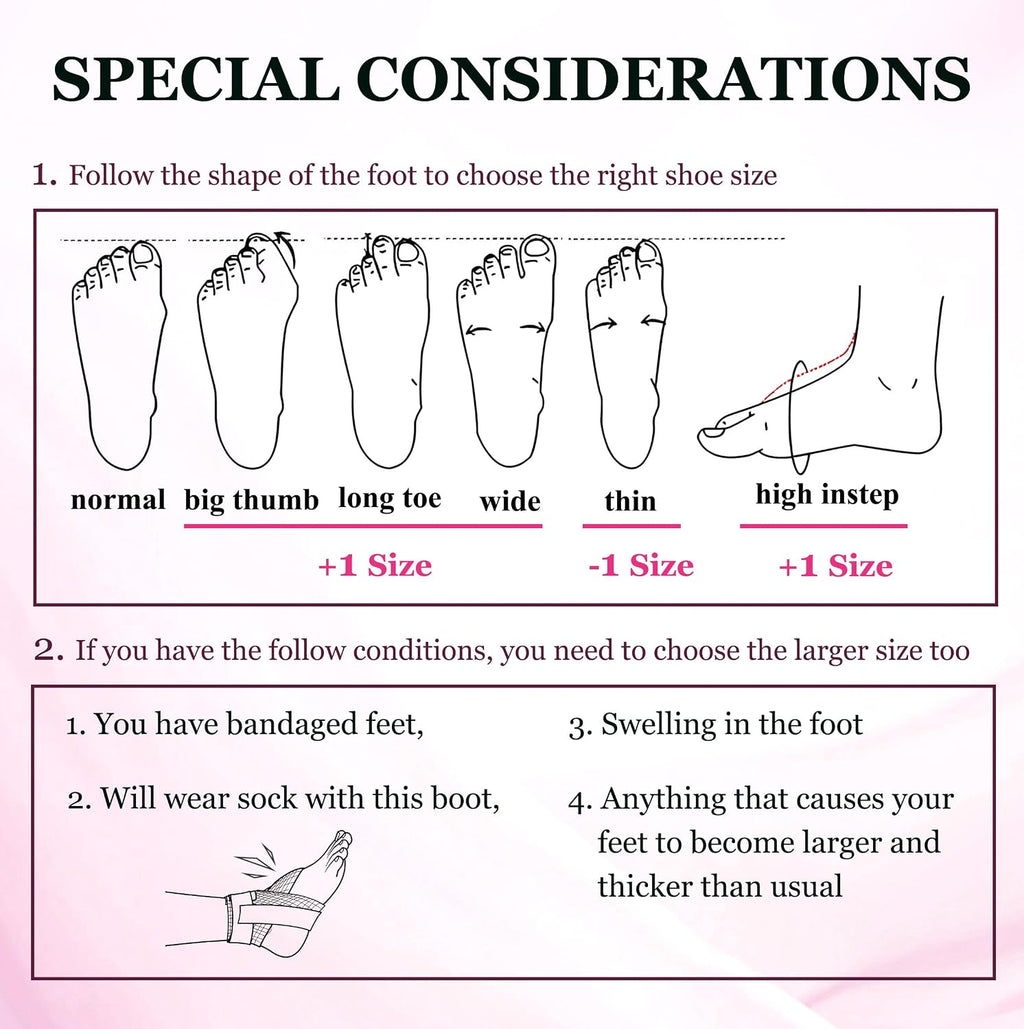 Jewlri Walking Boot for Broken Foot Injury, Air Cam Walker Boot, M