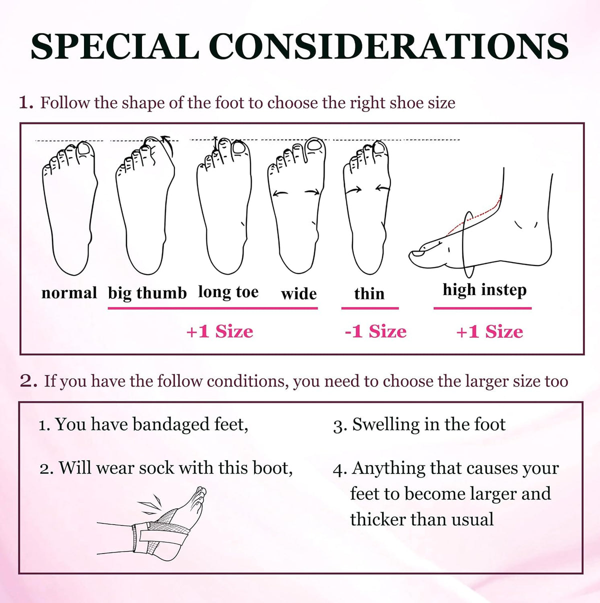 Jewlri Walking Boot for Broken Foot Injury, Air Cam Walker Boot, M