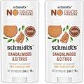 Schmidt's Aluminum Free Natural Deodorant Sandalwood & Citrus 2.65 oz 2 ct