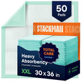 Chucks Pads Disposable - 30x36 Underpads [50-Pack] Incontinence Chux Pads