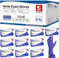 Schneider Medical Nitrile Exam Gloves, Powder & Latex Free, Darkblue