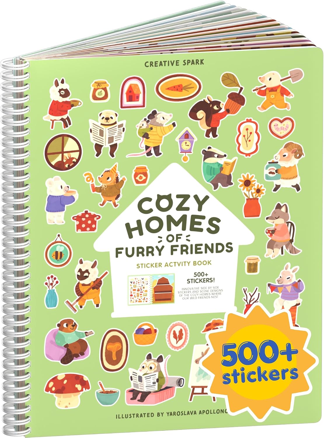 Cupkin Animal Habitats Coloring & Sticker Activity Book | 500+ Stickers