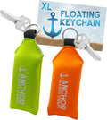 Anchor Glasses Straps Floating Keychain Waterproof – XL Size – Floats 12 Keys – Bright Visibility