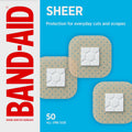 BAND-AID Brand Tru-Stay Sheer Adhesive Bandages, Assorted Sizes, 80 Count